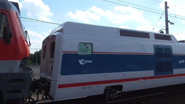 ЭП20-014 и Стриж Поезд № 708Н МОСКВА КУР → Н.НОВГОРОД смотреть онлайн