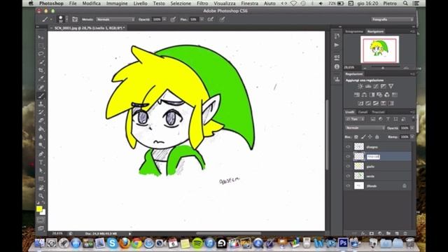 Draw With Photoshop - Link (The Legend Of Zelda) смотреть онлайн