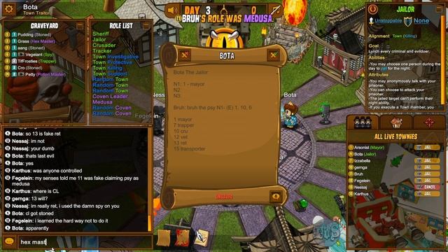 Town of Salem | Coven Jailor - Transporter Makes My Head Hurt смотреть онлайн