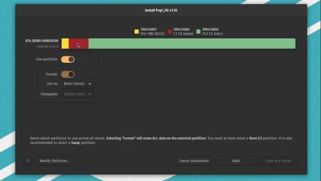 Как устанавливается Pop!_OS Linux Gnome 40 ? смотреть онлайн