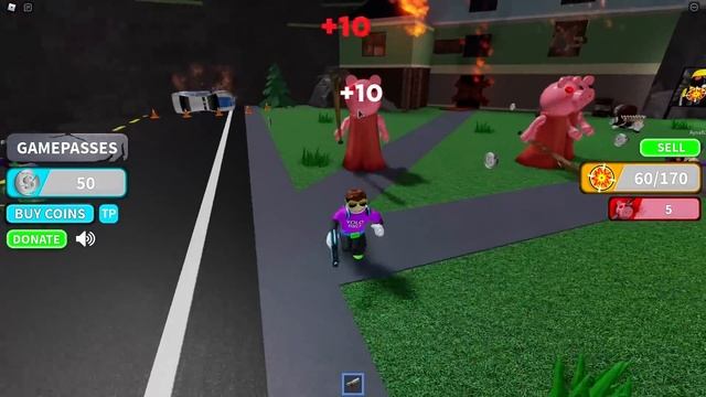 АТАКУЮ АРМИЮ ПИГГИ В НОВОМ СИМУЛЯТОРЕ ПИГГИ В РОБЛОКС! PIGGY SIMULATOR смотреть онлайн
