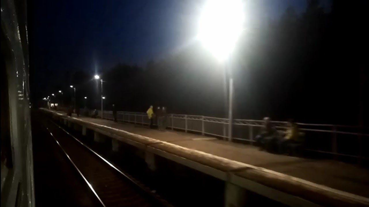 Таймлапс. Казанское направление. Москва-Казанская - Голутвин. ЭД4М. Вид снаружи поезда. смотреть онлайн