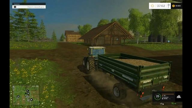 Farming Simulator 2015 | Карта БЬОРХОЛЬМ | Пункт приема древесной стружки - "ЩЕПА". смотреть онлайн