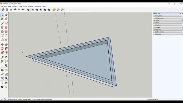 TV stand design in SketchUp смотреть онлайн