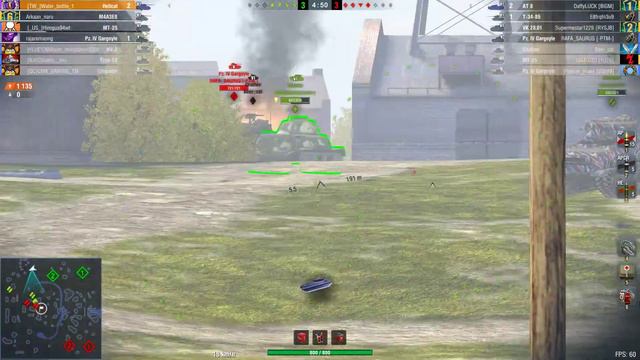 M18 Hellcat WoT Blitz #Top Gun 2478 dmg 4 kills gameplay смотреть онлайн