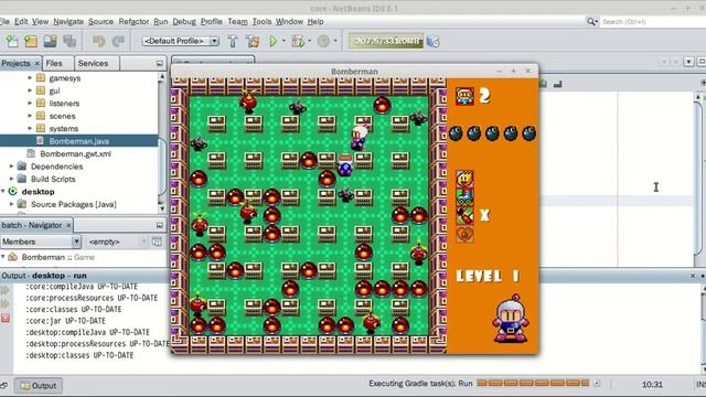 Bomberman made with libGdx смотреть онлайн