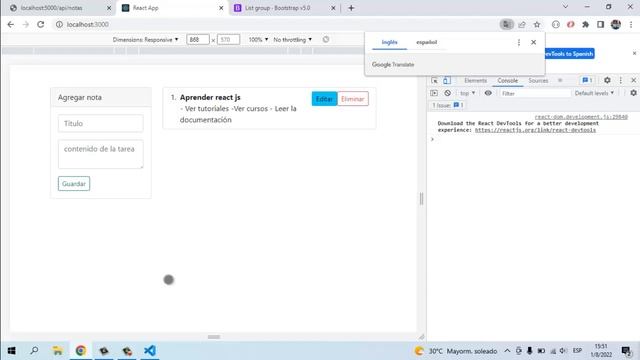 Aplicación de notas en React JS + API REST en Express y MongoDB смотреть онлайн