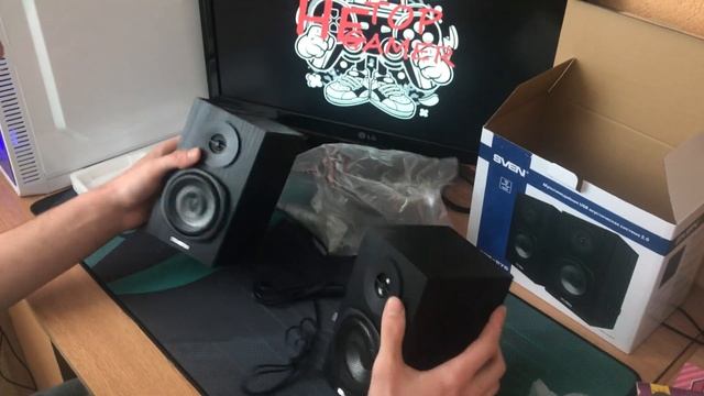 Розпаковка. Стерео системы с розетки. смотреть онлайн