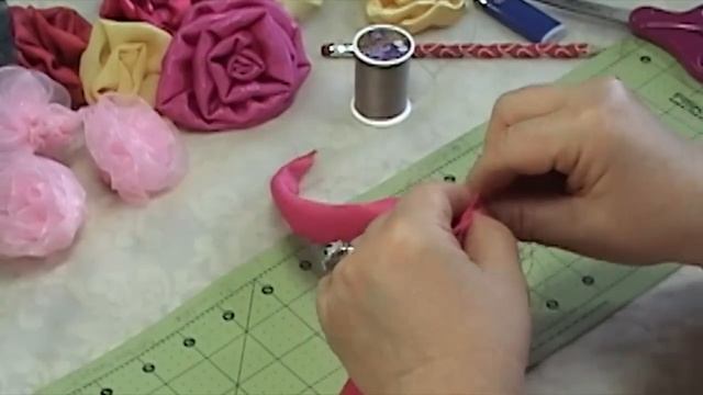 DIY Fabric Flowers Roses, Tutorial, DIY, Variant #2 смотреть онлайн