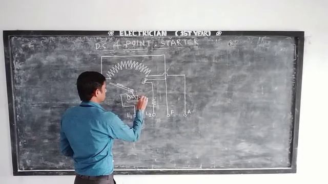 Freehand sketch of 4 point DC motor starter смотреть онлайн