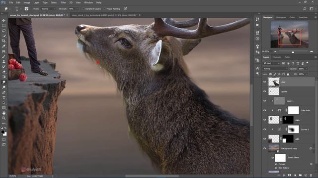 Big Deer - Surreal Photoshop Manipulation Tutorial