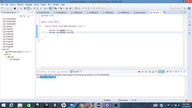 Intro To Java Ep. 1 Typing and Printing смотреть онлайн