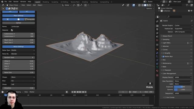 Creating Realistic Rocky Mountains in Blender - Part 1 (Tutorial) смотреть онлайн