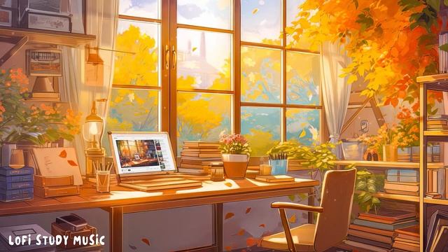 Lofi Hip Hop Beats Playlist For Your Study, Work or Relax Time ~ Autumn Lofi - Calm Study Space смотреть онлайн
