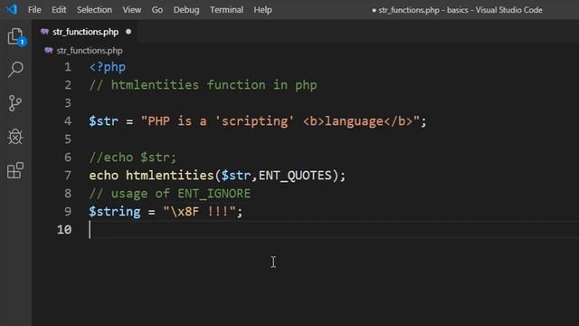 htmlentities() vs htmlspecialchars() functions in PHP смотреть онлайн