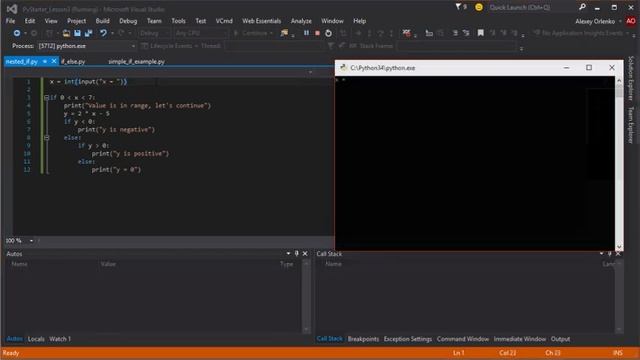 Python Starter - Условные конструкции Lesson 3/7 смотреть онлайн