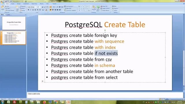 (தமிழில்) PostgreSQL Create Table for Beginners Using PgAdmin in Tamil смотреть онлайн