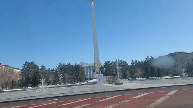 Караганда.Обзор бывшего пр.Советский,ныне Бухар Жырау. смотреть онлайн