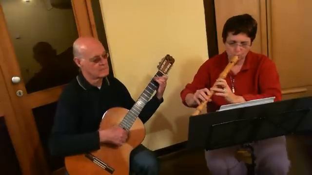 Somewhere Over The Rainbow - Recorder and Classic Guitar смотреть онлайн