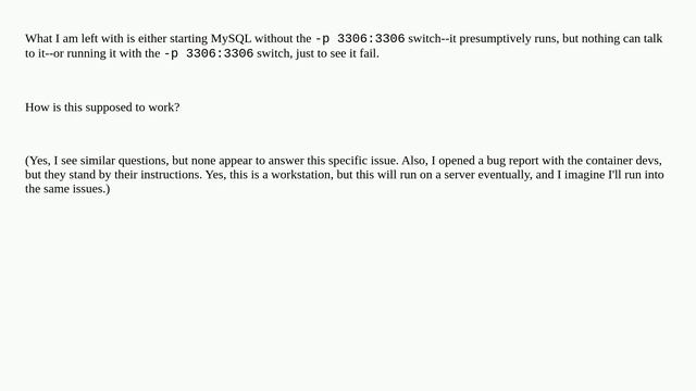 Cannot access MySQL in container from Windows host смотреть онлайн