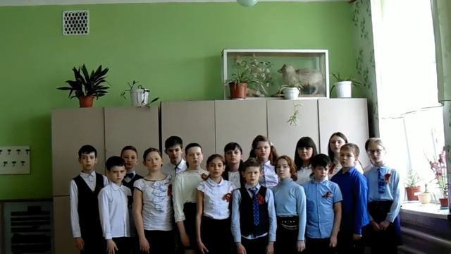 5-Б класс с песней "О героях былых времён" смотреть онлайн