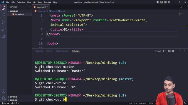 Create and Resolve Conflict Merge in Git and Github смотреть онлайн
