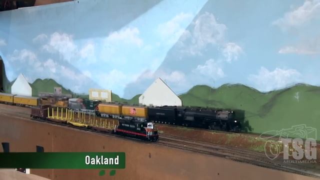 San Leandro Historical Railway Society HO Scale Model Railroad Layout Tour SLHRS смотреть онлайн
