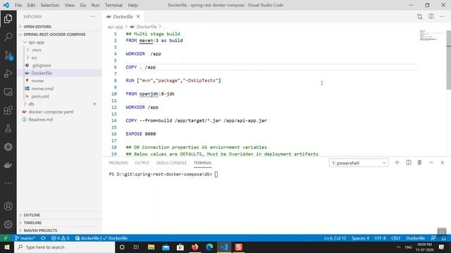 Build and Run Spring-Boot-REST with MySQL DB in Multi Container Application смотреть онлайн