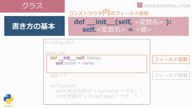 【Python】オブジェクト指向 クラス 基本のキ смотреть онлайн