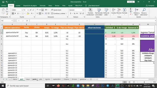 Comó hacer una bitácora de Trading en Excel gratis diario Forex futuros y acciones смотреть онлайн