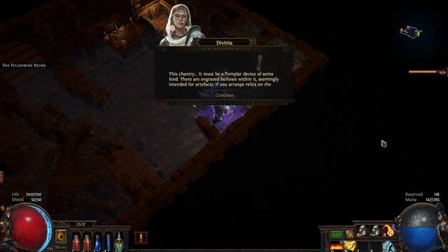 Meeting Divinia And Unlocking Relics - Path of Exile: The Forbidden Sanctum смотреть онлайн