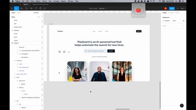 Figma Web Design AI Hiring Speed Art- 18/30 смотреть онлайн