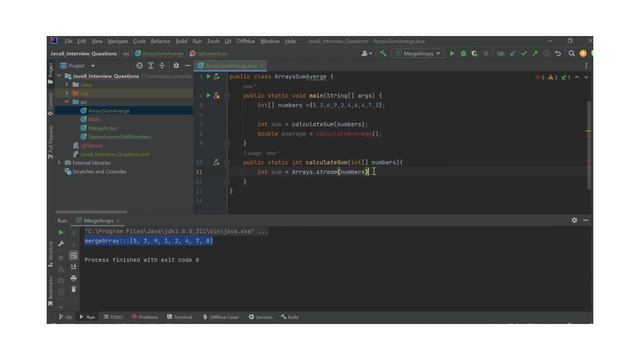 Arrays Sum Average - Java 8 coding Interview Question смотреть онлайн