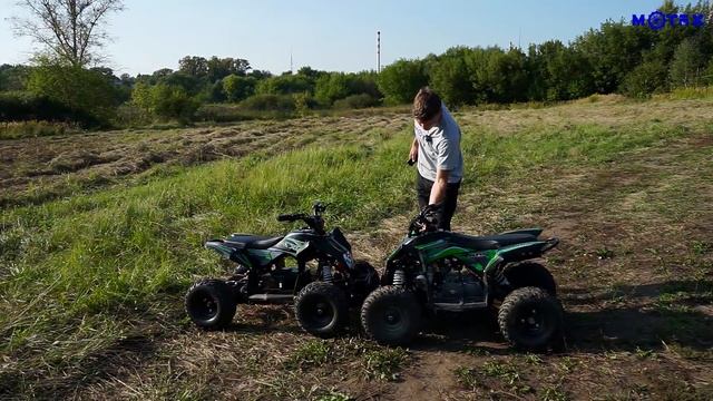 Детский квадроцикл бензиновый и электрический Motax Gekkon - сравнительный обзор смотреть онлайн