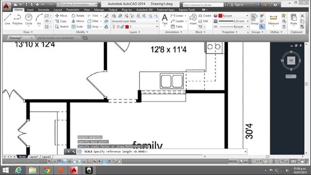 Como escalar una imagen o plano en AUTOCAD. смотреть онлайн