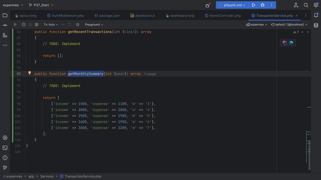 138 Final Exercise - Building Back-End For Dashboard - Build Expense Tracker App With PHP 8 смотреть онлайн