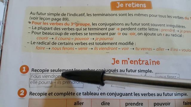 Unité 9/Conjugaison:Le futur simple des verbes usuels page 99 смотреть онлайн