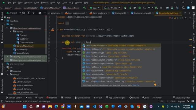 RecyclerView Adapter :- Creating a Reusable Generic Adapter for RecyclerView in Android Studio смотреть онлайн