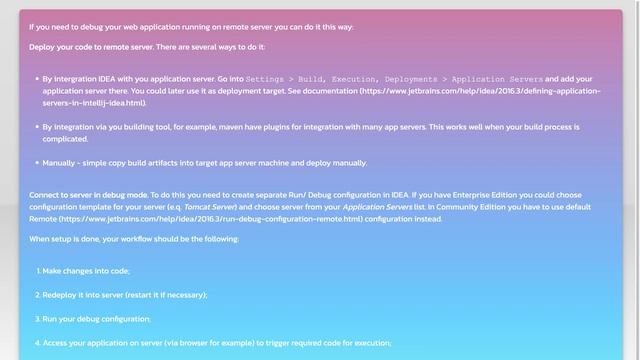 deploy/debug java code on a remote server using Intellij смотреть онлайн
