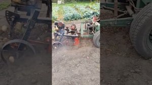 картофелекопалка с приводом от триммера
