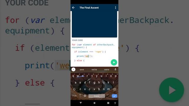 Using "for... of loop" inside conditional "if... else" statement with JavaScript. смотреть онлайн