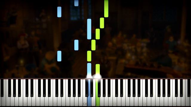 The Witcher 3 - Priscilla's song (OST, Soundtrack) Piano Cover (Sheet Music + midi) Synthesia смотреть онлайн
