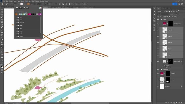 Architecture Diagram Site Analysis By Photoshop (Diagram Phân Tích Khu Đất Kiến Trúc)