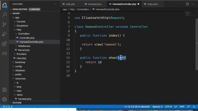 10 Laravel 6:7:8 PHP | Laravel routes accept a URI and a Closure смотреть онлайн