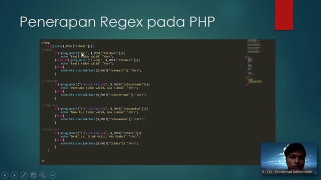 Tugas Proyek Kelompok TBO | Penerapan Regex pada PHP | 2100018213, 2000018226, 1900018082 смотреть онлайн