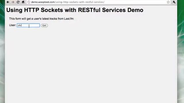 Using HTTP sockets with RESTful services demo смотреть онлайн