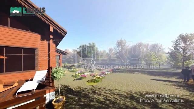 Проект недорогого зимнего дома из клееного бруса