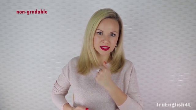 Gradable and non-gradable adjectives. смотреть онлайн