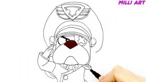 Как Нарисовать Генерала Гавса из Бравл Старс