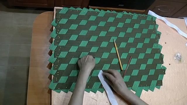Коврик из стропы. Как сделать коврик из ременной ленты. смотреть онлайн